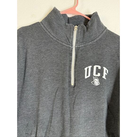 Vintage Redshirt University Of Cenral Florida 1/3Zip Cotton Blend Sweatshirt SzL - Picture 2 of 8